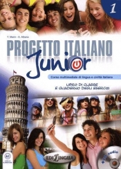 Progetto italiano junior 1 Podręcznik + ćwiczenia + CD - Telis Marin, A. Albano