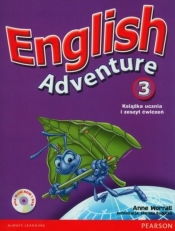 English Adventure 3. Podręcznik i zeszyt ćwiczeń + CD i DVD (Uszkodzona okładka) - Anne Worrall