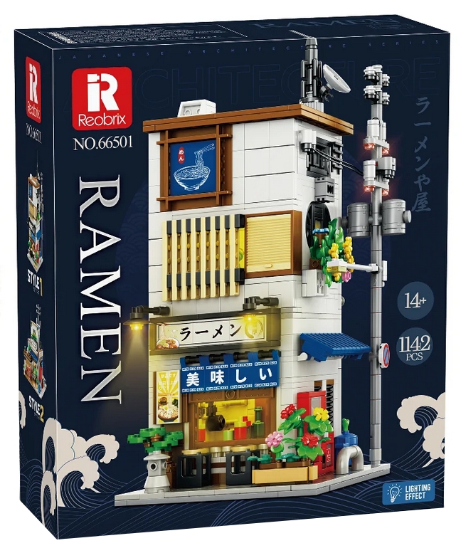 <img src='https://webimage.pl/pics/324/3/d6974077153324-4.png' style='height:440px' /> Reobrix, Klocki Restauracja Bar Ramen, 1142 elementów