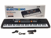 Organki 61 klawiszy z mikrofonem ładowarka USB