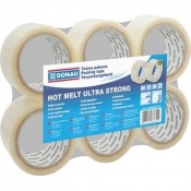 Tasma pakowa Donau Hot Melt 48mmx66m - 6 sztuk transparentna (7850001PL-00)