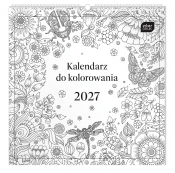 Kalendarz ścienny do kolorowania 30x30cm (relaksacyjny) wzór 2