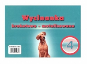 Wycinanka A4 brokatowo - metalizowana 4