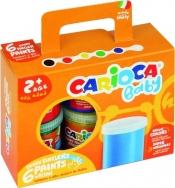 Farba do malowania palcami 80ml Carioca temper, 6 kolorów