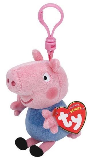 <img src='https://webimage.pl/pics/325/1/d0008421461325.jpg' style='height:440px' /> Beanie Babies Świnka Peppa - George brelok