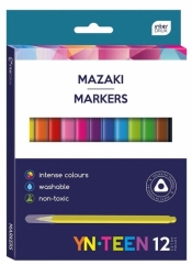 Mazaki trójkątne YN TEEN, 12 kolorów (408096)