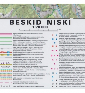 Beskid Niski, 1:70 000 - mapa turystyczna