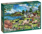 Puzzle 500: Falcon - Farma w górach (11332)