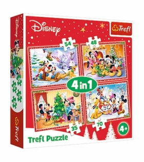 Puzzle 4w1 Świąteczny czas