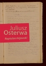 Raptularz kijowski Juliusz Osterwa