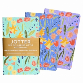 Notatniki Jotter Narcyzy 9x14cm, 3szt