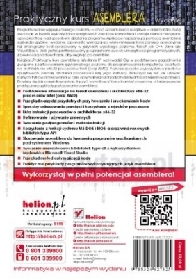 Praktyczny kurs asemblera - Wróbel Eugeniusz<br />