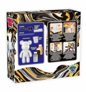 Zestaw do tworzenia kolorowego misia - metaliczny