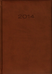 Kalendarz 2014 A5 21D Brązowy dzienny - <br />