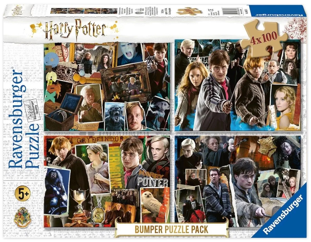 Ravensburger, Puzzle 4x100: Harry Potter (6832)