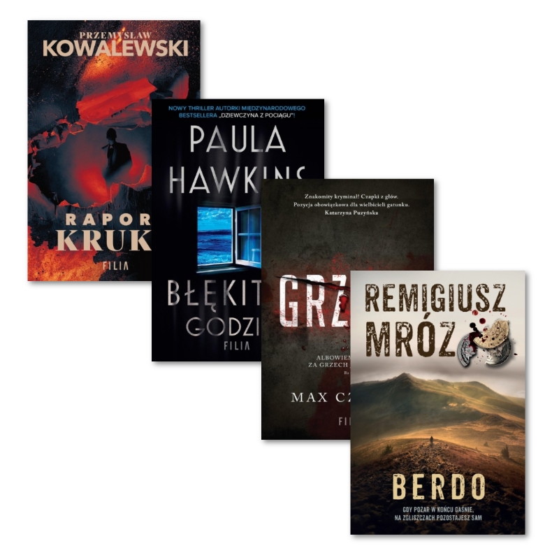 Pakiet Kryminalne Lato: Berdo + Błękitna godzina + Grzech + Raport Kruka