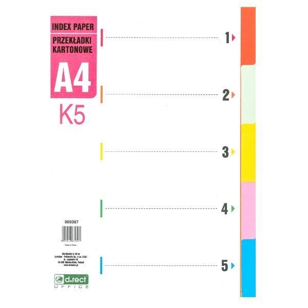 Przekładki kartonowe 1-5 K5 D.RECT