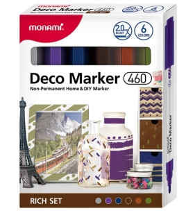 Markery akrylowe Deco Marker B 460 6 kol. Rich MonAmi (2080001504)