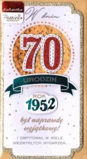 Karnet PM-206 Urodziny 70