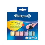 Zakreślacze Pelikan 490, 6 kolorów - Pastel (817325)