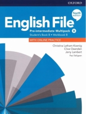English File. Język angielski.Pre-Intermediate Multipack B + online practice. Podręcznik + zeszyt ćwiczeń dla liceum i technikum. Wydanie 4 - Praca zbiorowa