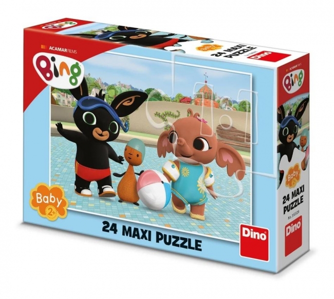 Puzzle Maxi Baby Bing na basenie 24el