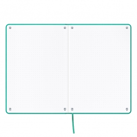 Notatnik Oxford Signature A5/104k kropki - turkusowy