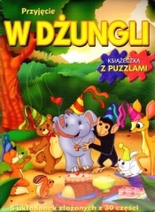 Przyjęcie w dżungli. Książeczka z puzzlami - Opracowanie zbiorowe