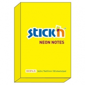 Notes żółty neon