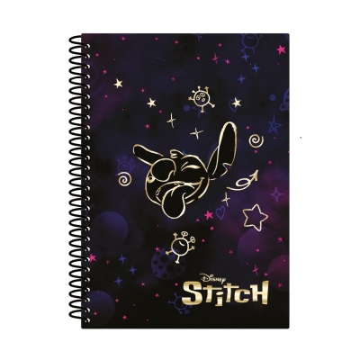 Kołobrulion B5 Disney Gold Stitch plastikowa spirala 100 kartek