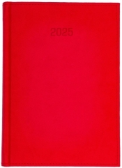Kalendarz 2025 A4 dzienny Vivella czerwony
