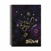 Kołobrulion B5 Disney Gold Stitch plastikowa spirala 100 kartek