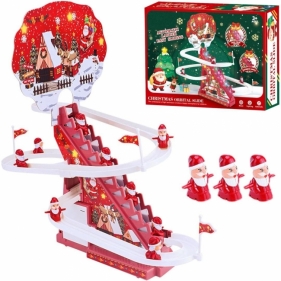 Kolejka świąteczna zjeżdżalnia mikołaje