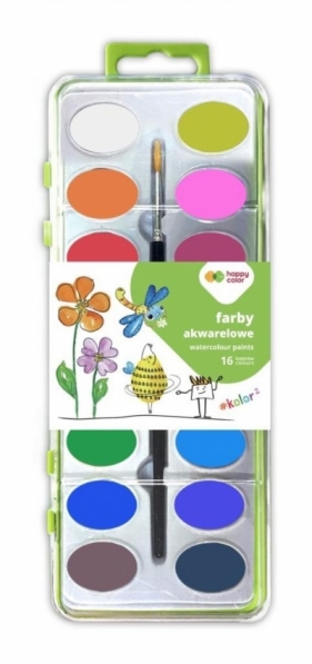 Farby akwarelowe Premium 12kolorów HAPPY COLOR