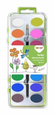 Farby akwarelowe Premium 12kolorów HAPPY COLOR