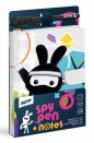 Notes czarny 100K linia Spy + długopis UV