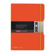 Notatnik my.book Flex A4/2x40k linia, kratka - pomarańczowy (11361482)