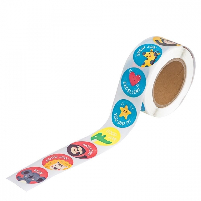 Naklejki motywacyjne 2,5cm - symbole 500szt