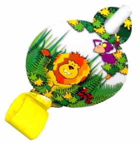Gwizdki medaliony dżungla 11cm (6szt)