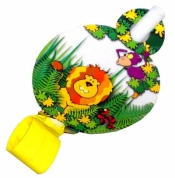 Gwizdki medaliony dżungla 11cm (6szt)