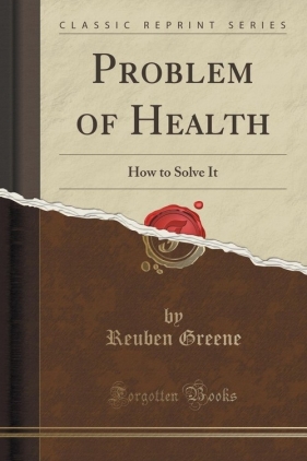 Problem of Health - Greene Reuben