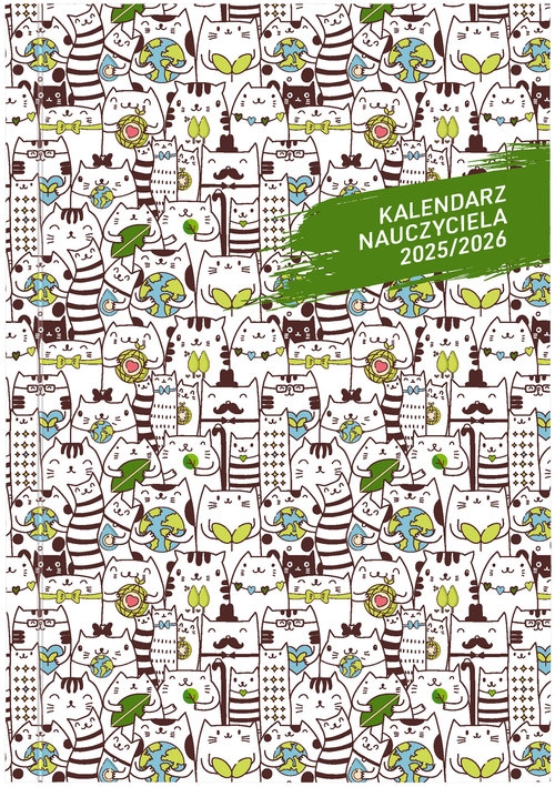 Kalendarz nauczyciela 25/26 B5T PCV bezbarwny KOTY