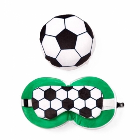Poduszka podróżna i maska na oczy Piłka nożna
