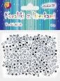 Koraliki plastikowe z literkami 6x6mm 25g