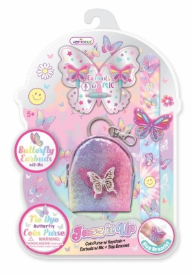 Słuchawki+portfelik+bransoletka slap Motylki