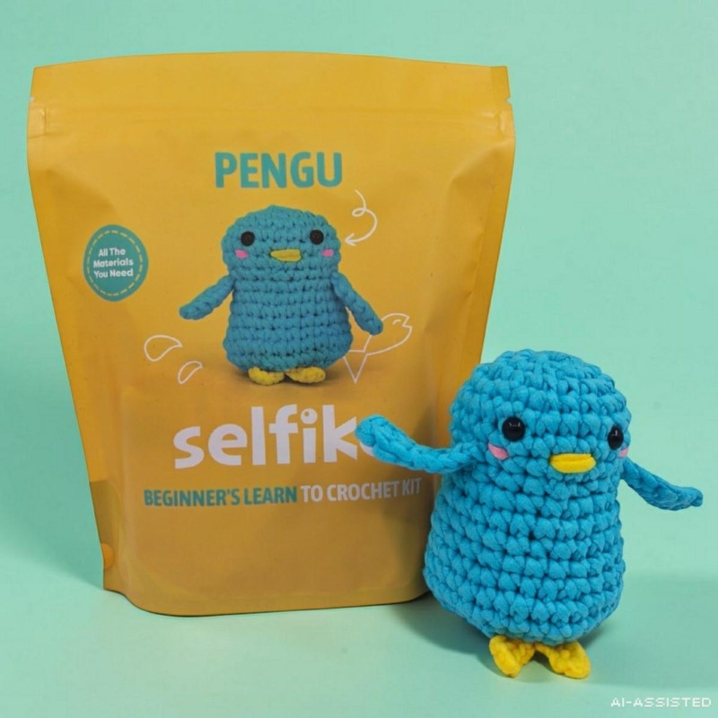 Zestaw do szydełkowania pingwin Pengu