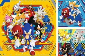 Ravensburger, Puzzle 3x49: Sonic (12001133)