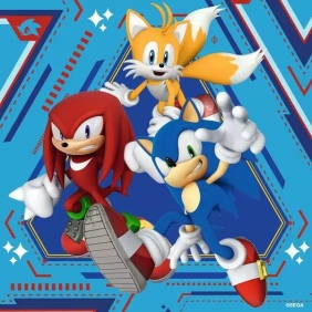 Ravensburger, Puzzle 3x49: Sonic (12001133)