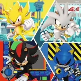 Ravensburger, Puzzle 3x49: Sonic (12001133)