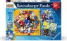 Ravensburger, Puzzle 3x49: Sonic (12001133) Wiek: 5+